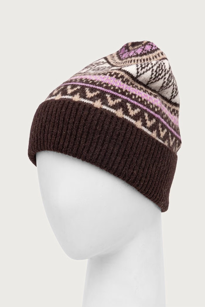 Akcesoria Marc O'Polo Czapka beanie damska z wełną 5000013451 brązowy