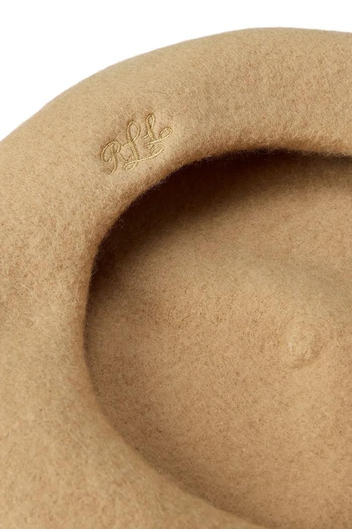 Doplňky Lauren Ralph Lauren Baret dámský s vlnou 454P23633 béžová