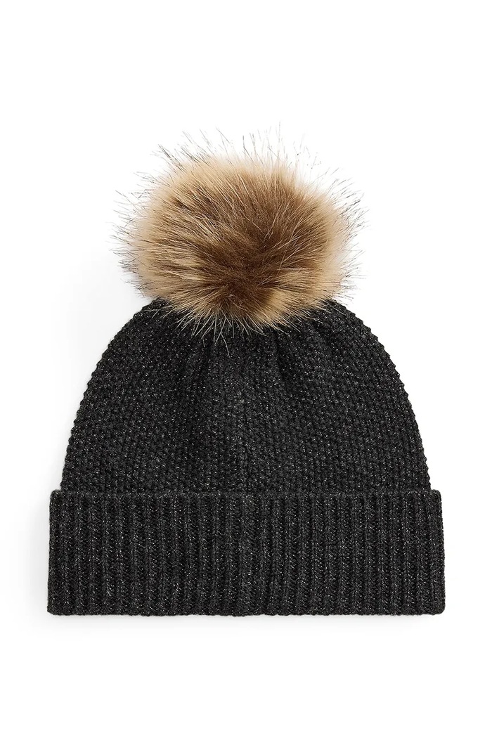 Lauren Ralph Lauren Czapka beanie damska z wełną 454P23548 szary AW26