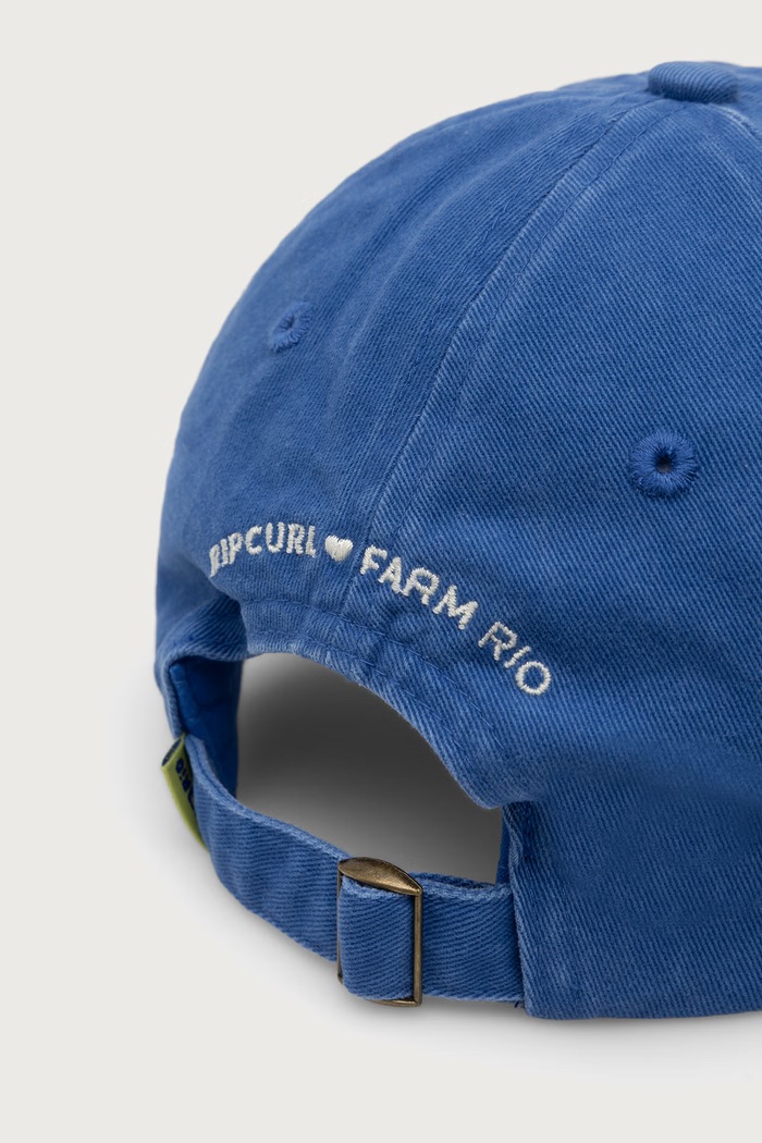 Akcesoria Rip Curl Czapka z daszkiem damska bawełniana FARM RIO 08CWHE niebieski