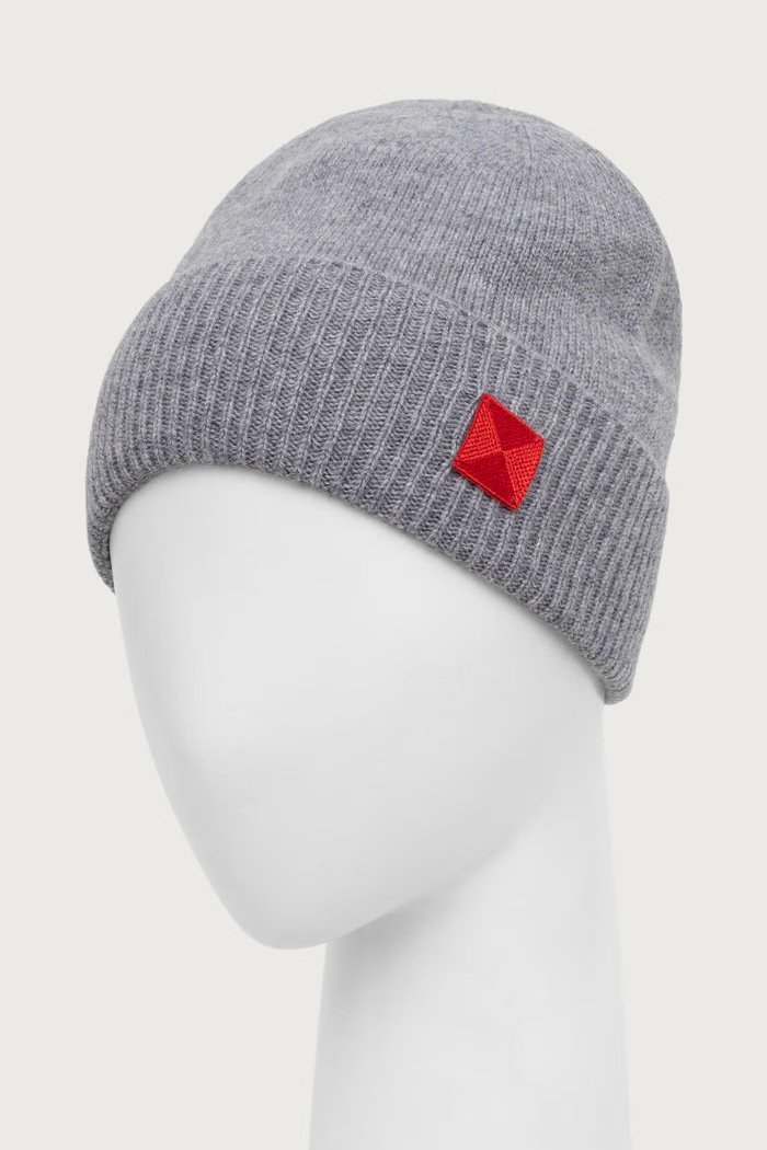 Max&Co. Czapka beanie damska wełniana MCAGROLLA 2626576027200 szary AW26