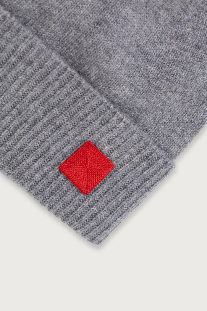 Akcesoria Max&Co. Czapka beanie damska wełniana MCAGROLLA 2626576027200 szary