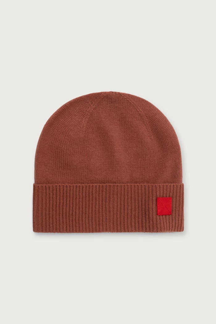 Max&Co. Czapka beanie damska wełniana MCAGROLLA pomarańczowy 2626576027200