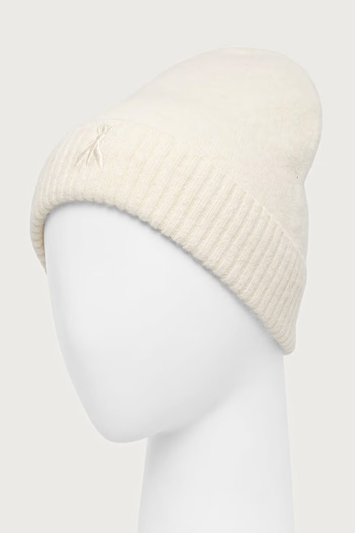 Akcesoria Patrizia Pepe Czapka beanie damska z wełną 2F0106.K293 beżowy