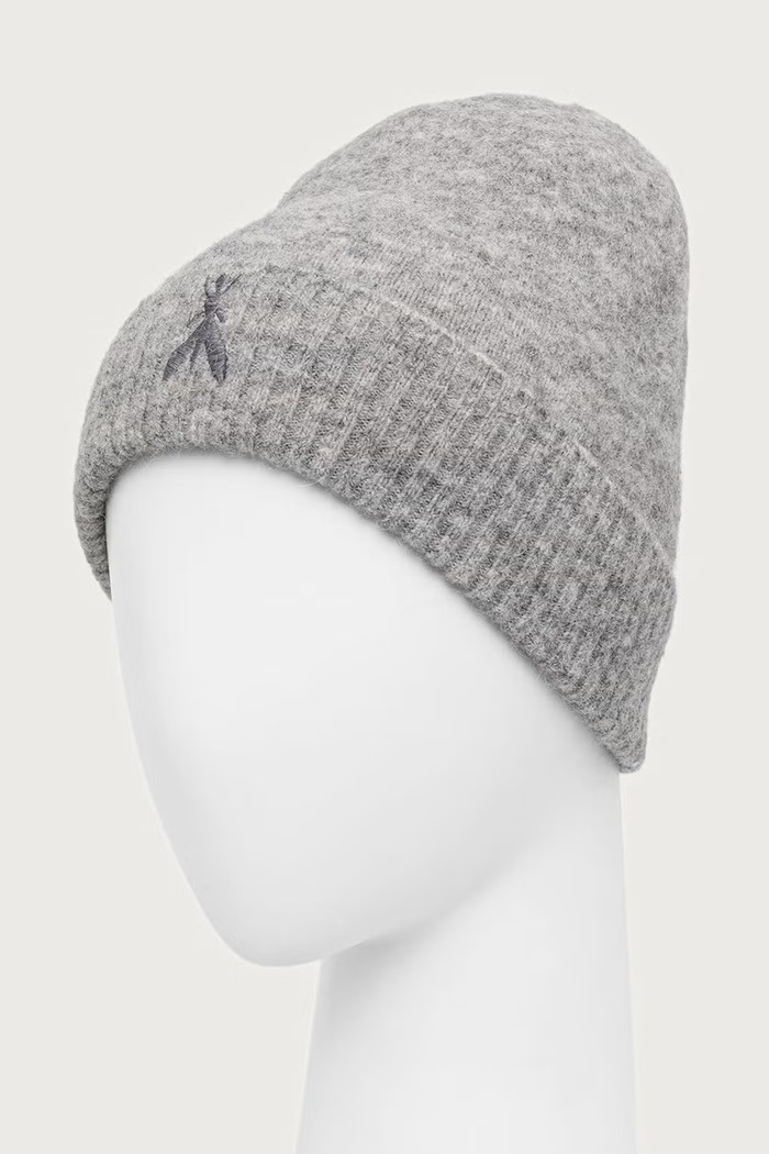 Akcesoria Patrizia Pepe Czapka beanie damska z wełną 2F0106.K293 szary