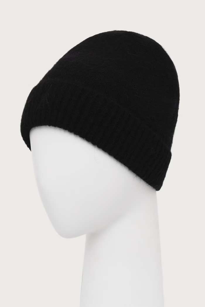 Patrizia Pepe Czapka beanie damska z wełną 2F0106.K293 czarny AW26