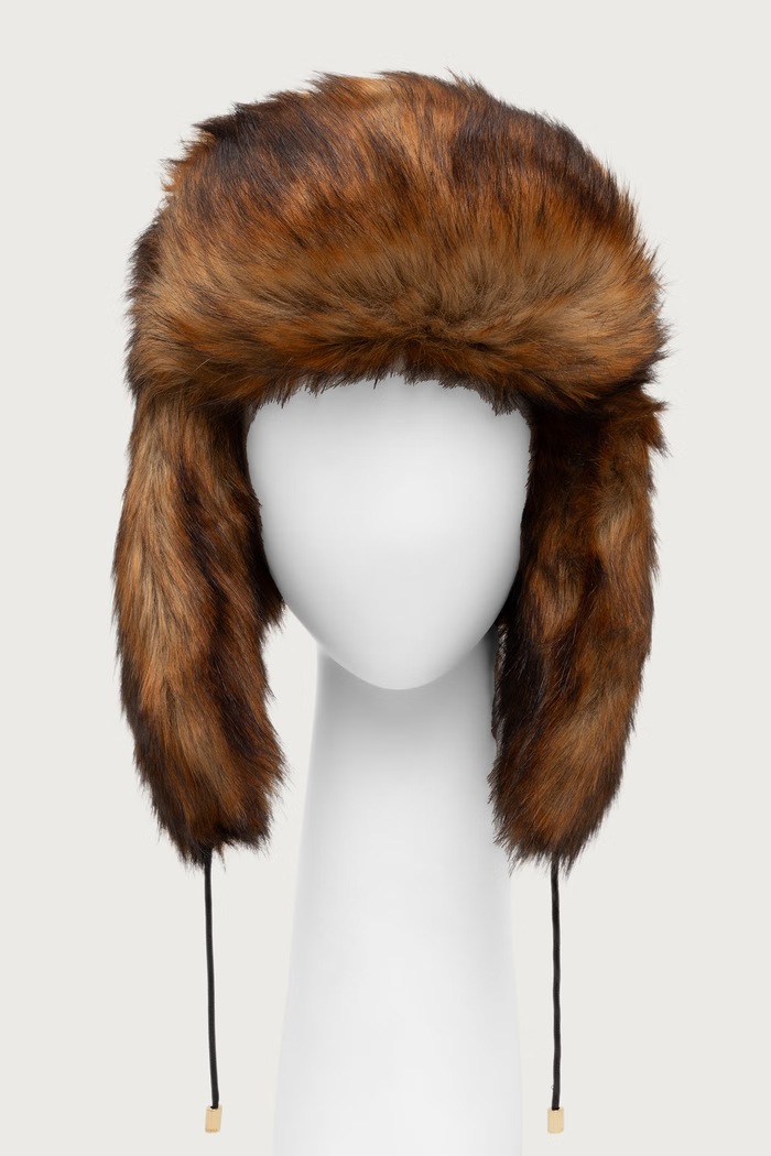 Patrizia Pepe Czapka damska 2F0100.E0013 brązowy AW26