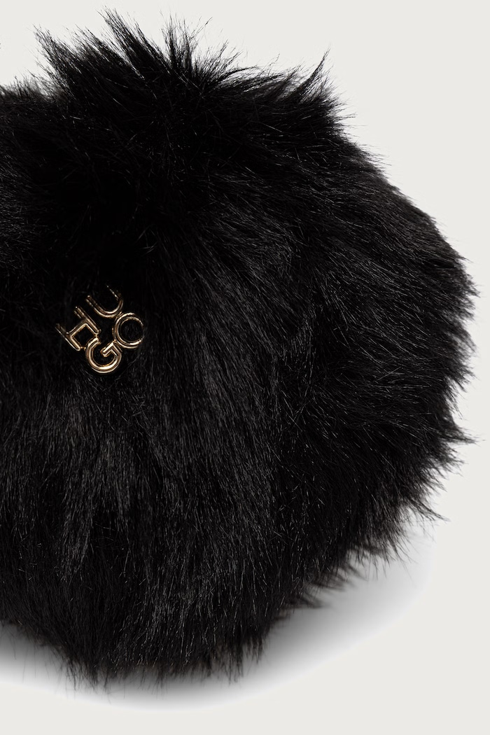 HUGO Nauszniki damskie Claudya-FU 50572418 czarny AW26