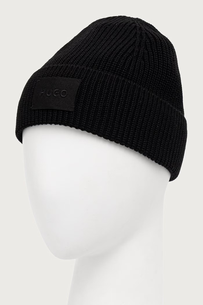 Dodaci HUGO Beanie kapa za žene Sential_2.0_Hat 50571667 crna
