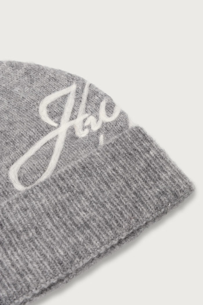 Akcesoria HUGO Czapka beanie damska z wełną Sesperry_Hat 50569947 szary
