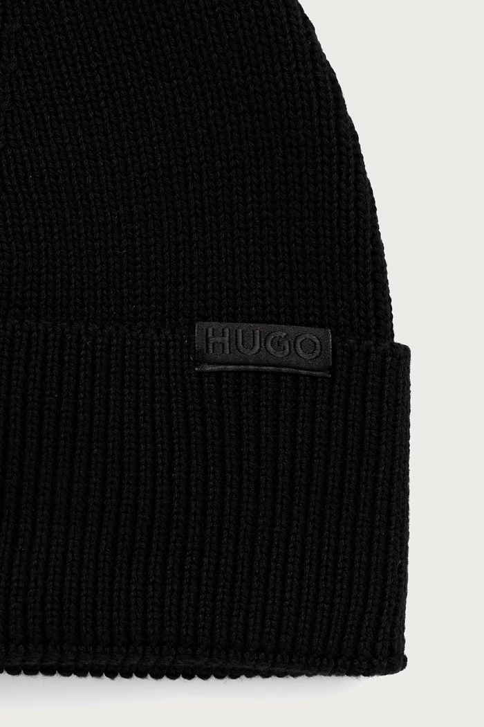 Dodaci HUGO kapa za žene pamučna Sentyl_Hat 50569479 crna