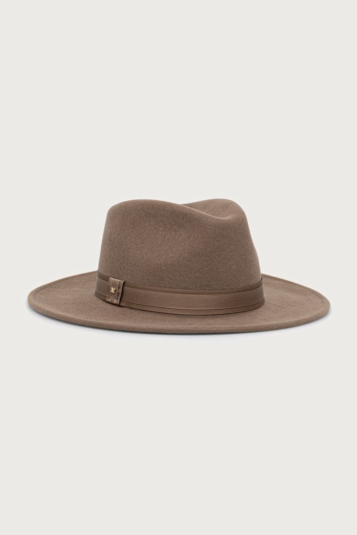 Max Mara kapelusz wełniany damski beżowy 2624576082600