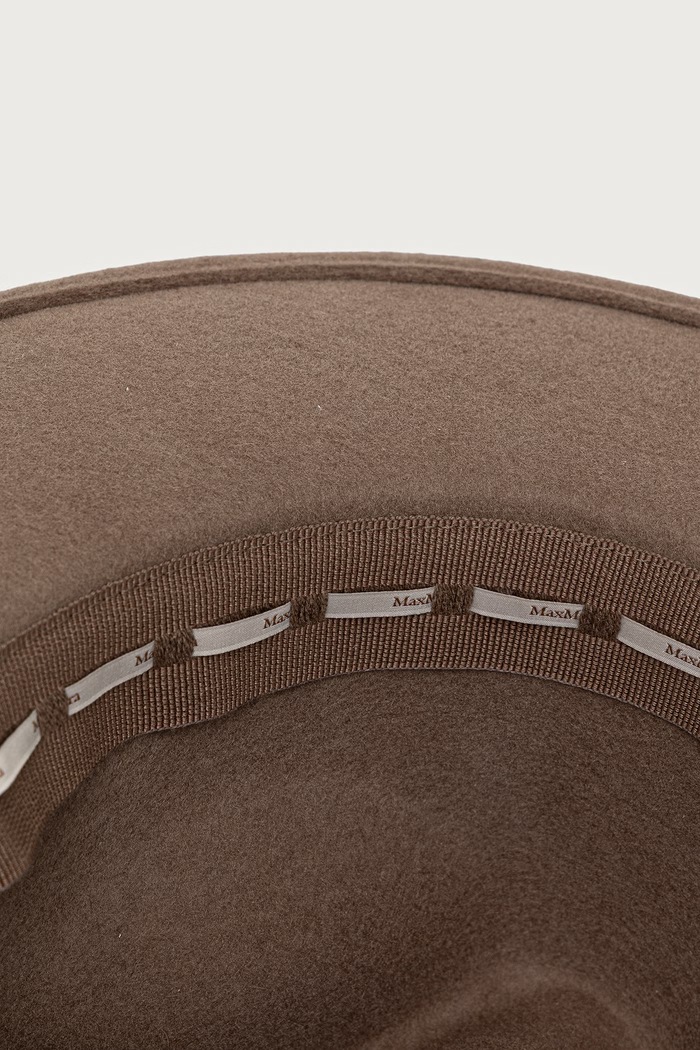 Max Mara kapelusz wełniany damski beżowy 2624576082600