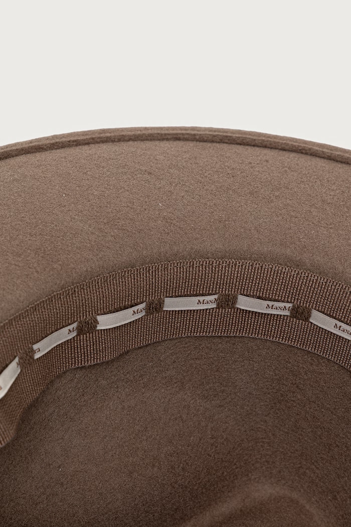 Max Mara kapelusz wełniany damski beżowy 2624576082600