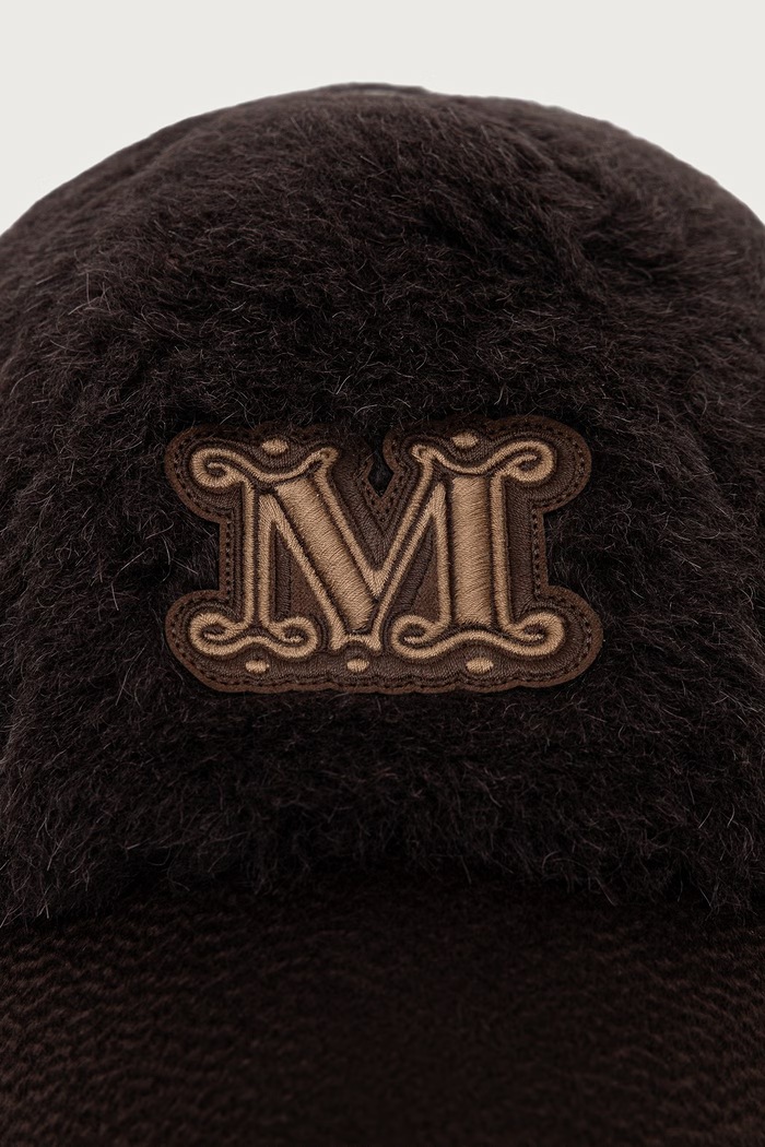 Max Mara Czapka z daszkiem z wełną damska 2624576042600 brązowy AW26