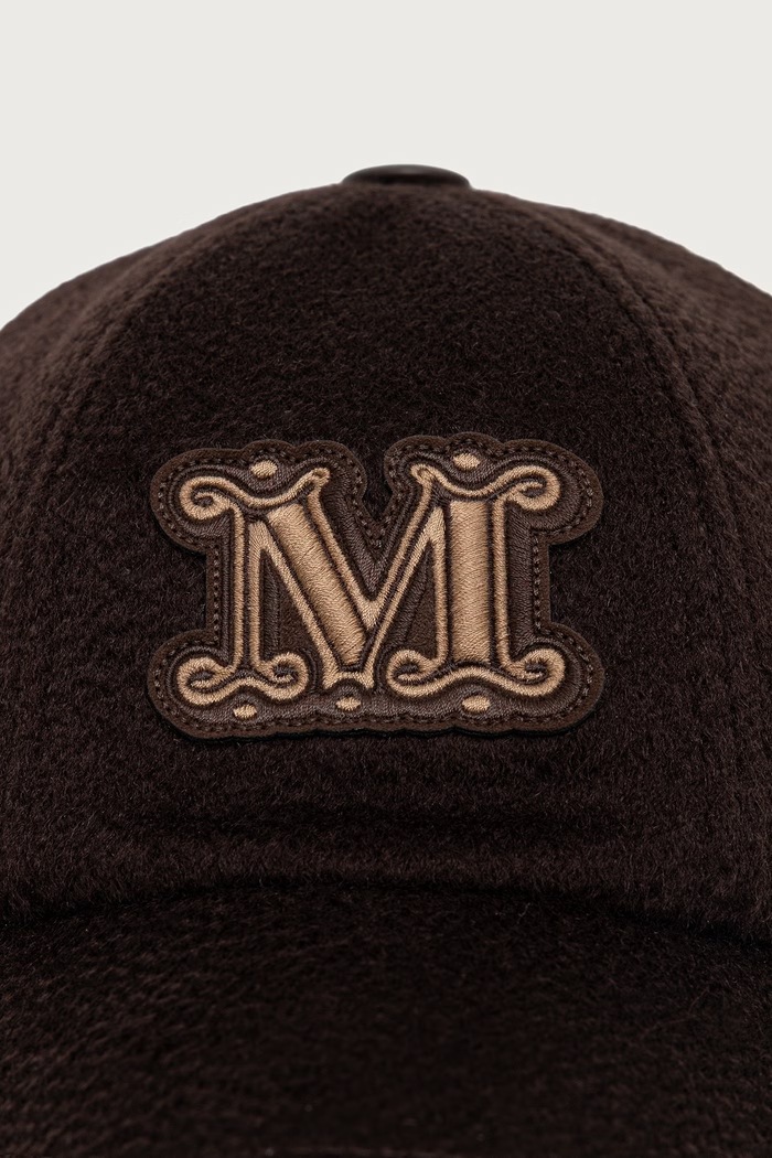 Max Mara șapcă de baseball de cașmir pentru femei 2624576022600 maro AW26