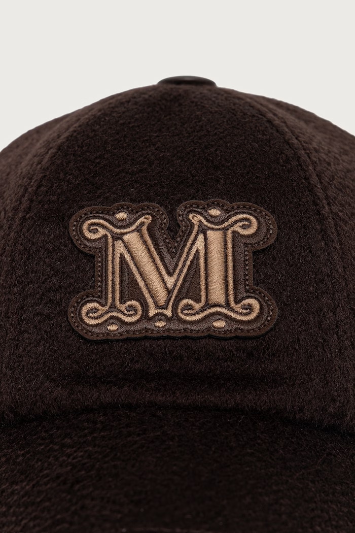 Max Mara șapcă de baseball de cașmir pentru femei 2624576022600 maro AW26