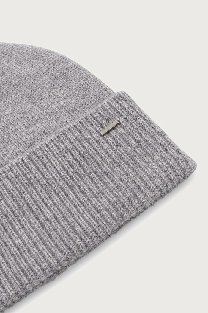 BOSS Kapa ženska kašmirska Lonesta_hat 50549311 siva AW26