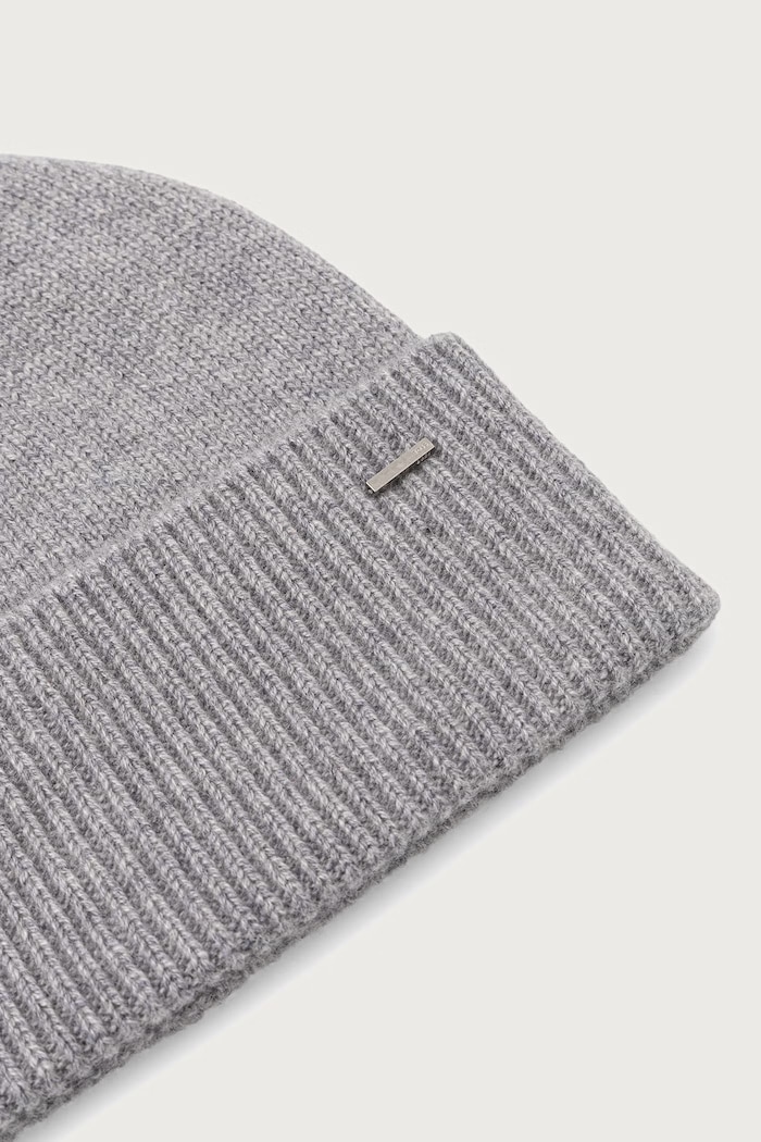 BOSS Kapa ženska kašmirska Lonesta_hat 50549311 siva AW26