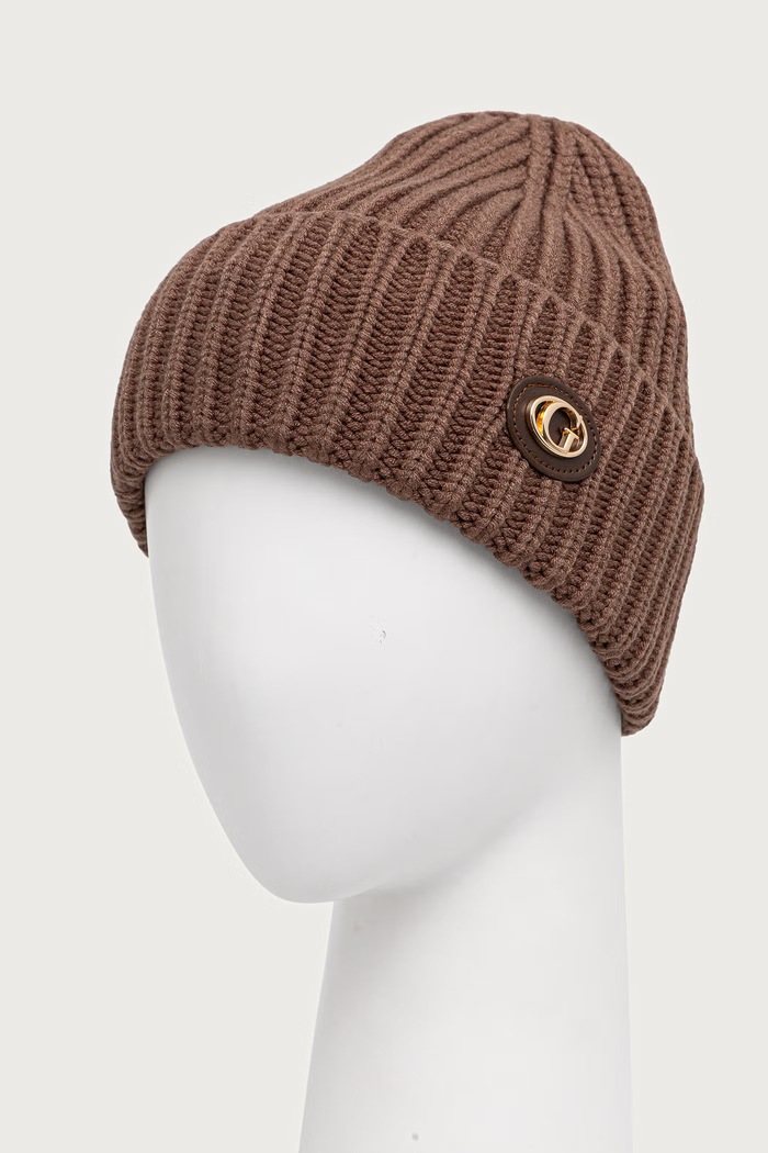 Guess Czapka damska AW5638.POL01 brązowy AW26