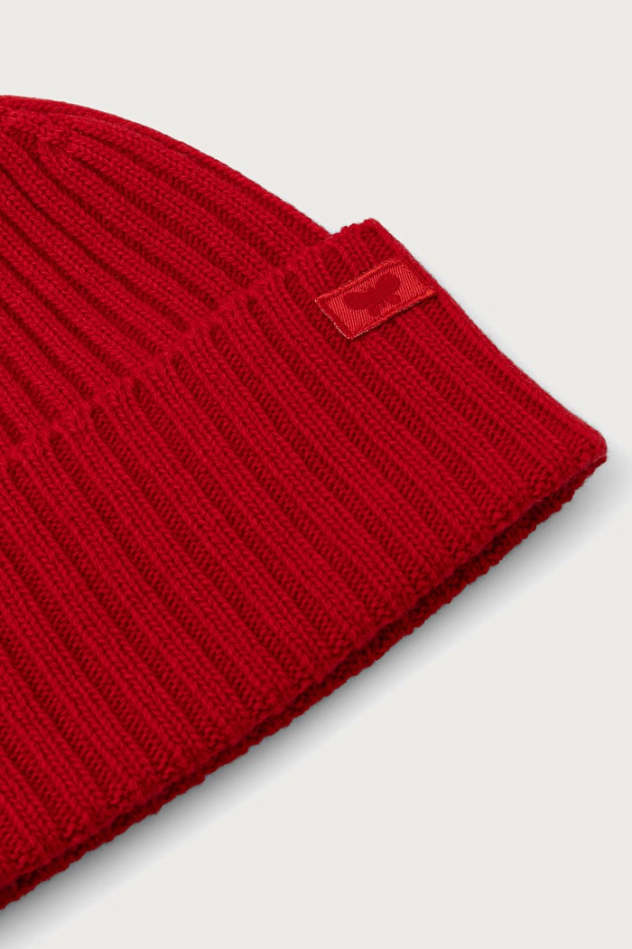 Weekend Max Mara Czapka damska wełniana WKARITMO 2625576085600 czerwony AW26