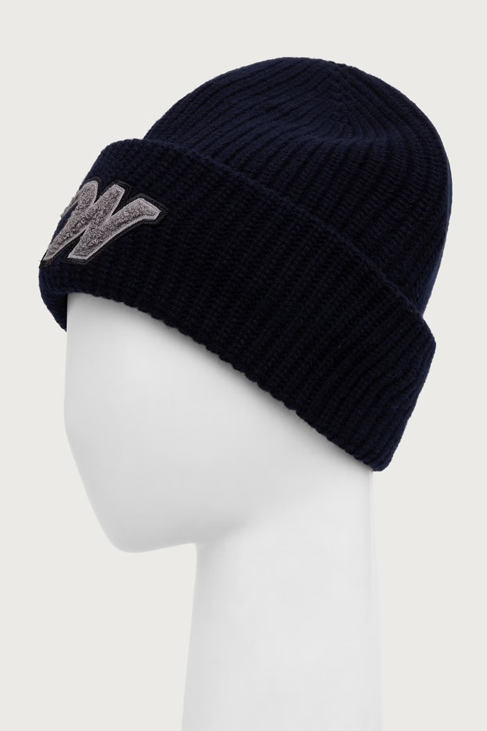 Weekend Max Mara Czapka damska wełniana WKAALBEN 2625576075600 granatowy AW26