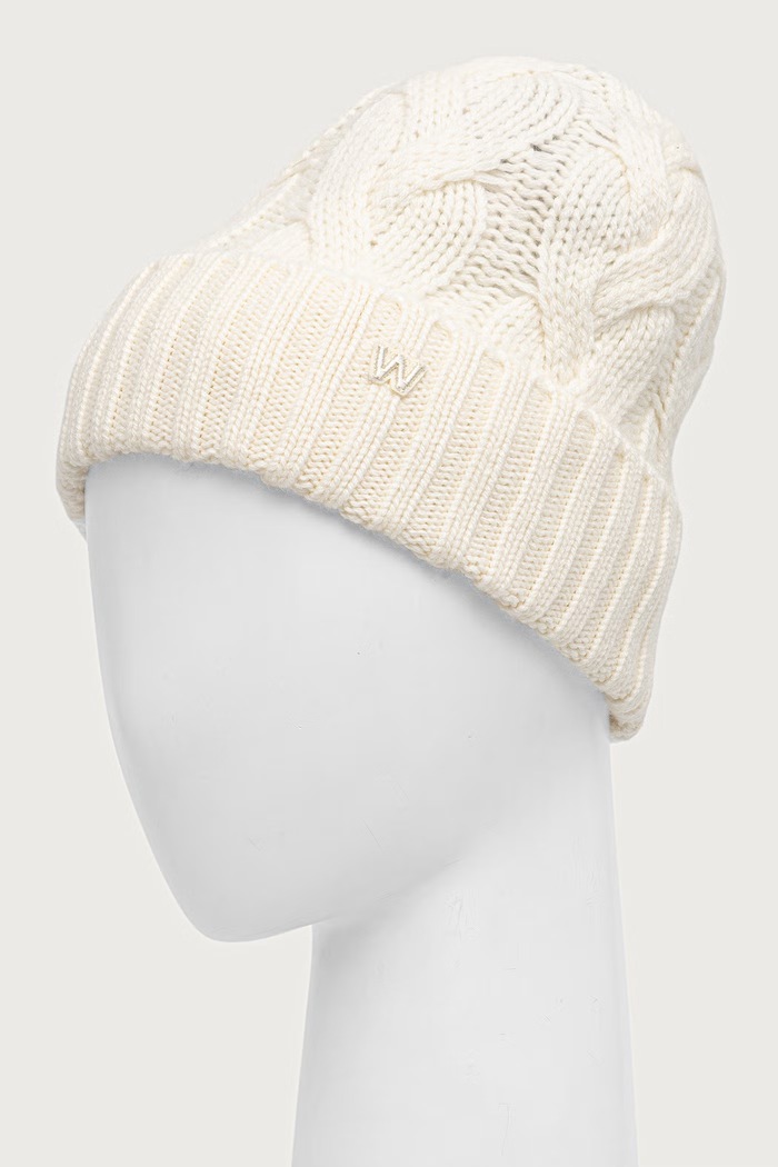 Akcesoria Weekend Max Mara Czapka beanie damska kaszmirowa WKAZAMPA 2625576015600 beżowy