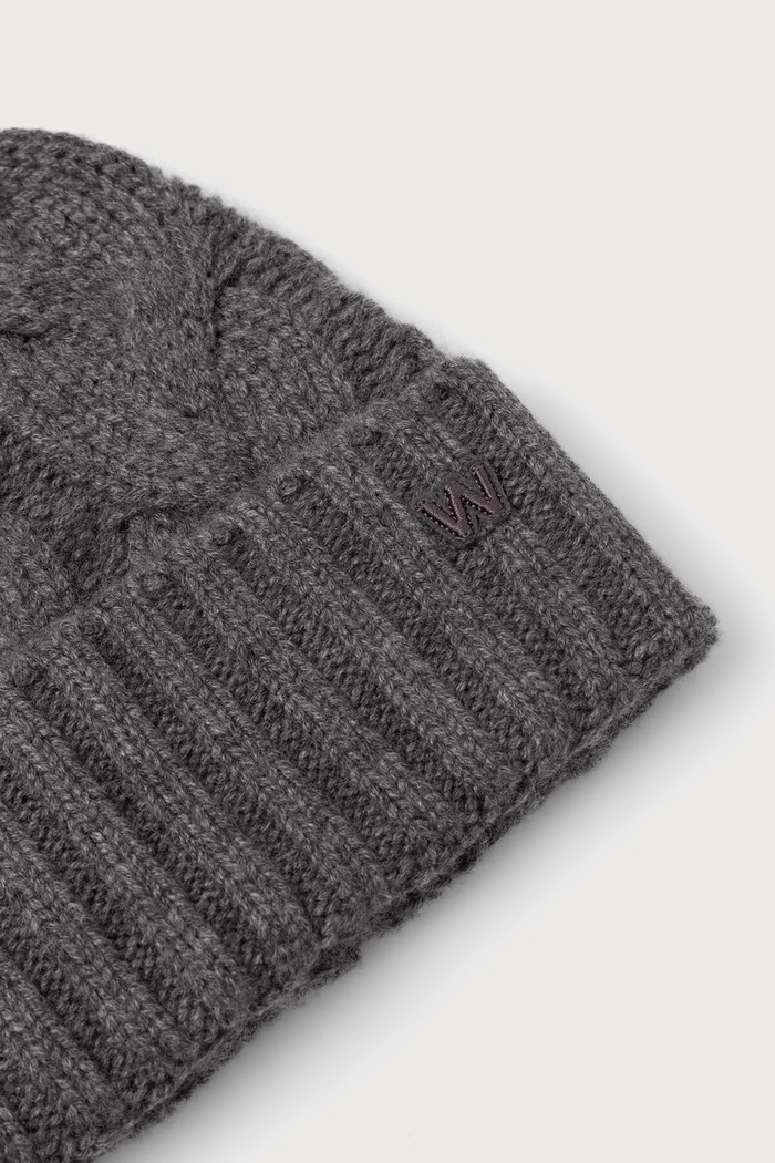 Akcesoria Weekend Max Mara Czapka beanie damska kaszmirowa WKAZAMPA 2625576015600 szary