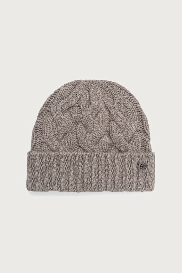 Weekend Max Mara Czapka beanie damska kaszmirowa WKAZAMPA brązowy 2625576015600
