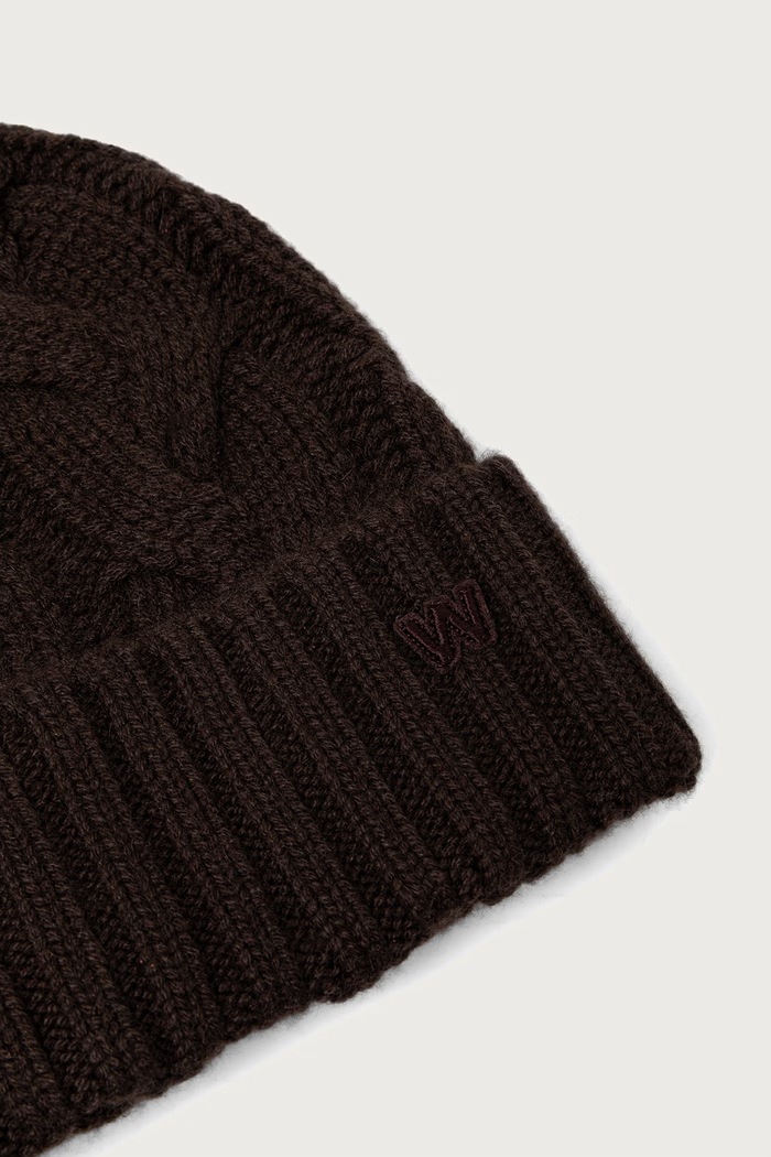Akcesoria Weekend Max Mara Czapka beanie damska kaszmirowa WKAZAMPA 2625576015600 brązowy