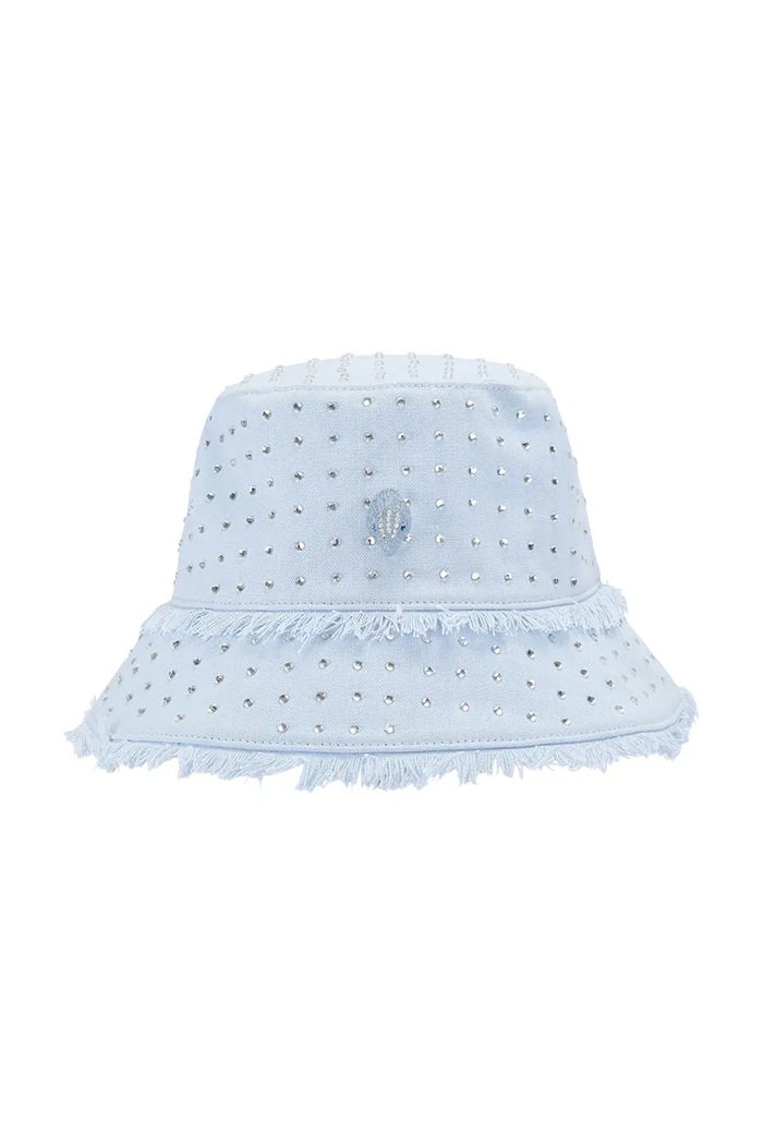 Kurt Geiger London kapelusz bucket damski bawełniany KENSINGTON niebieski 5653083499