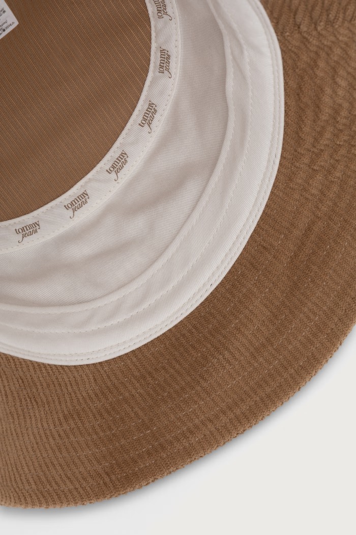 Tommy Jeans bucket klobouk dámský manšestrový béžová AW0AW19267