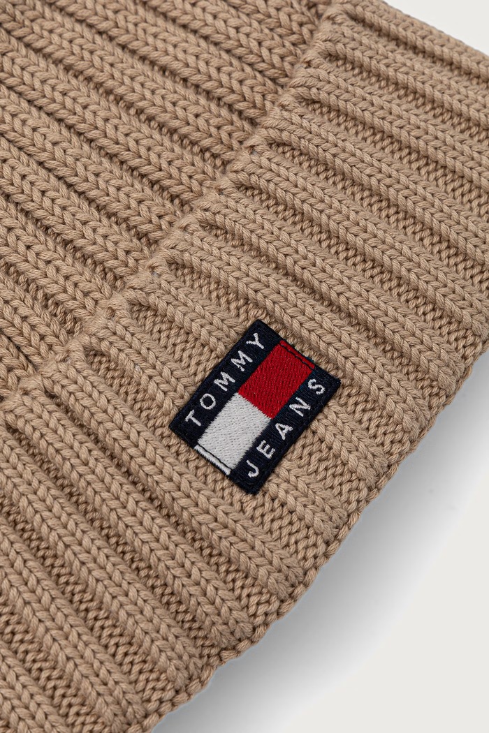 Tommy Jeans Kapa za žene od pamuka AW0AW18979 bež AW26