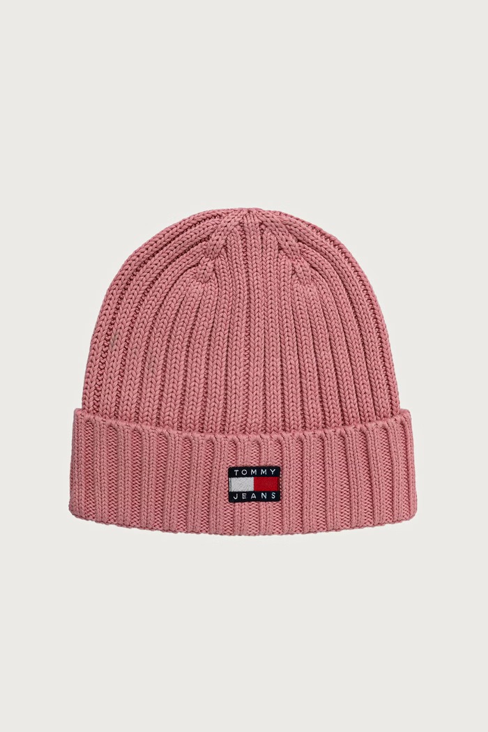 Tommy Jeans Kapa za žene od pamuka roza AW0AW18979