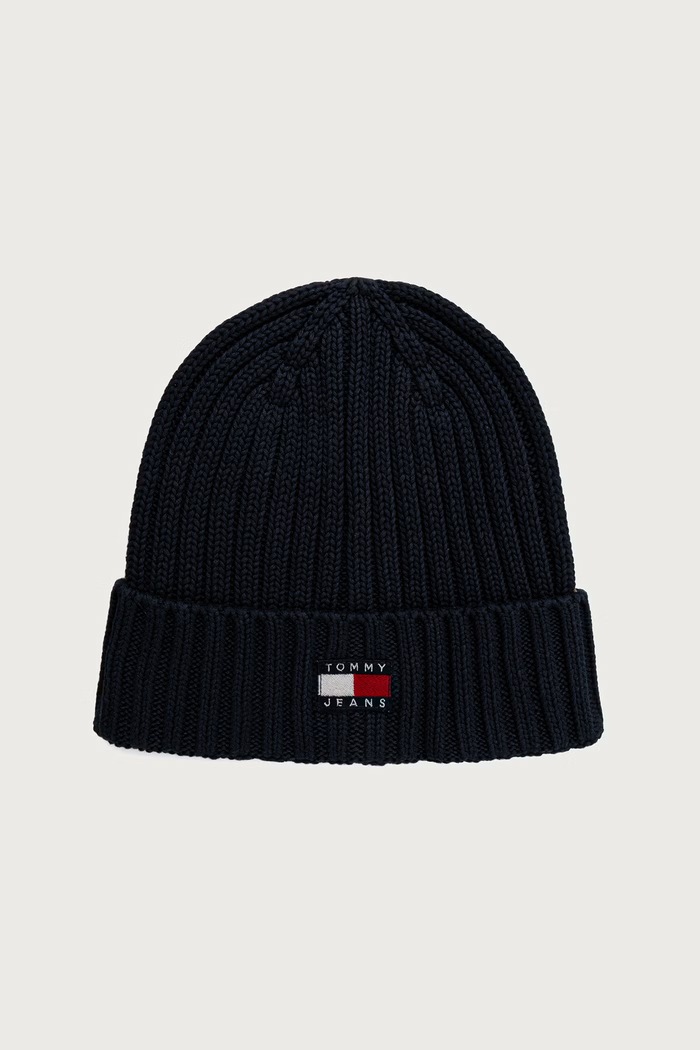 Tommy Jeans Kapa za žene od pamuka mornarsko plava AW0AW18979