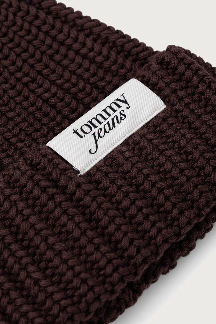 Tommy Jeans Kapa za žene od pamuka AW0AW18972 smeđa AW26