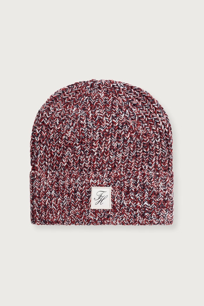 Tommy Hilfiger Čepice dámská s bavlnou burgundské AW0AW19106