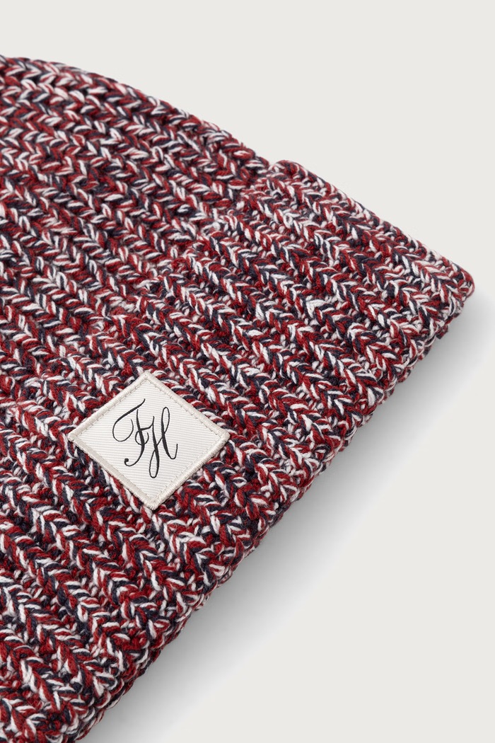 Doplňky Tommy Hilfiger Čepice dámská s bavlnou AW0AW19106 burgundské