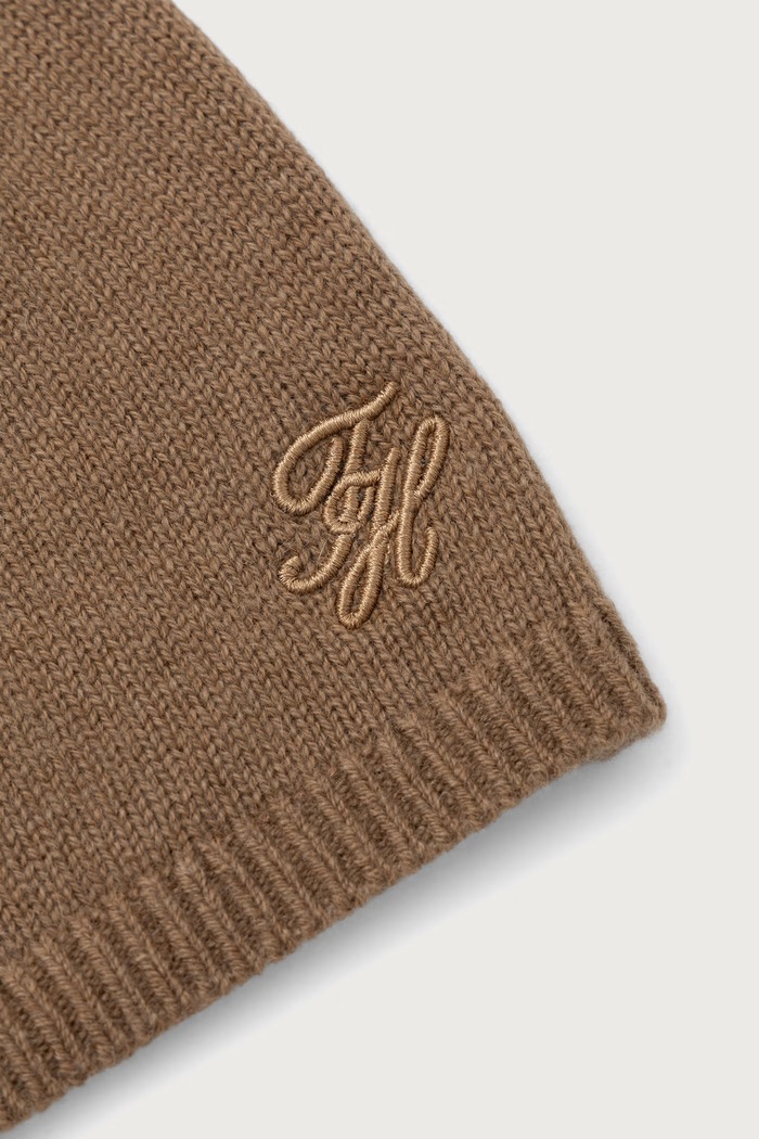 Dodatki Tommy Hilfiger Kapa ženska volnena AW0AW19105 bež