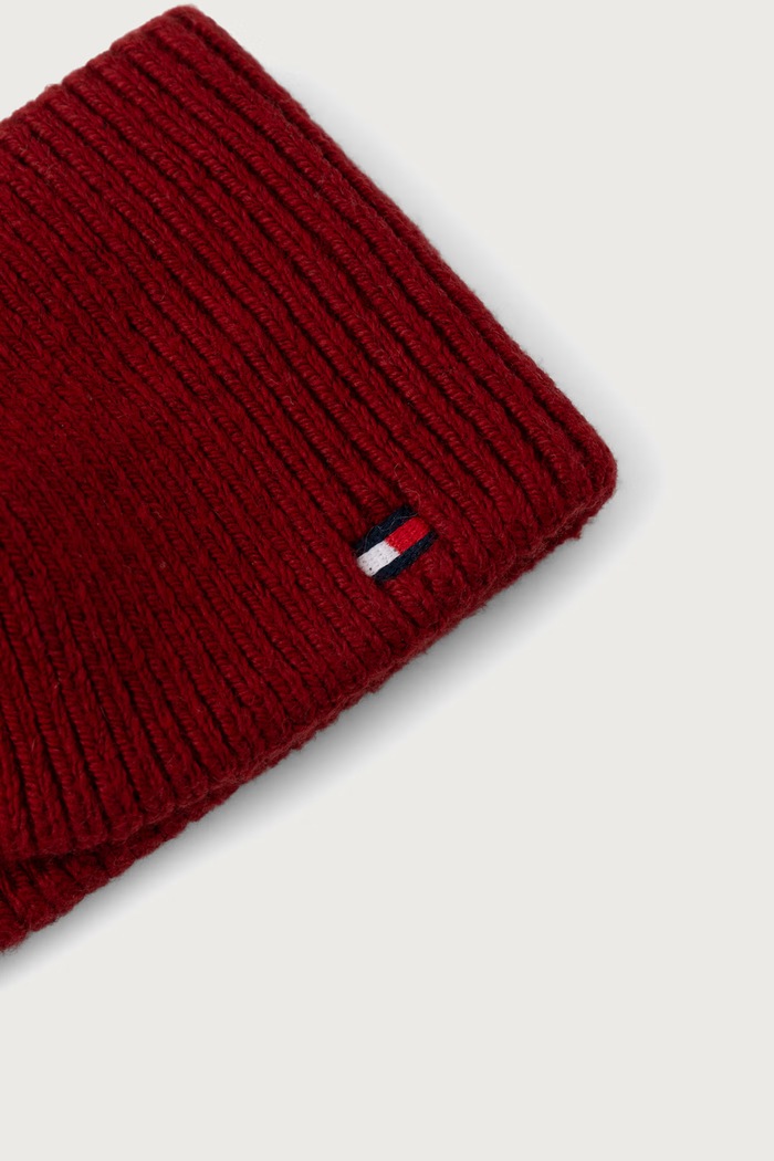 Tommy Hilfiger Traka za glavu za žene s dodatkom vune AW0AW19103 bordo AW26