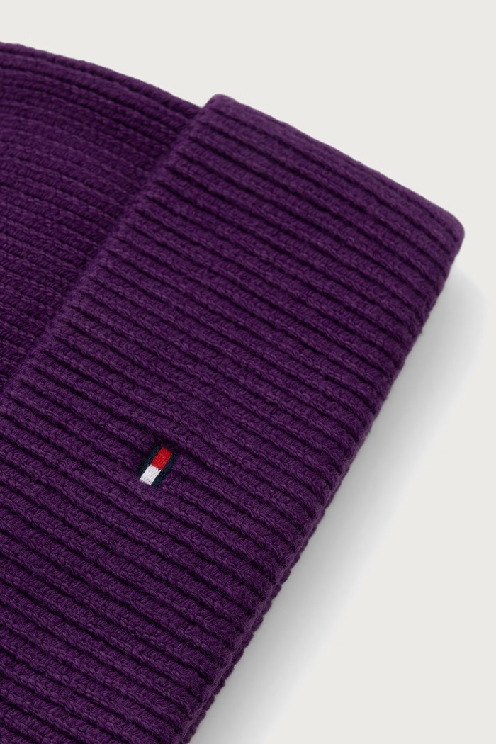 Dodaci Tommy Hilfiger Kapa za žene s dodatkom vune AW0AW19102 ljubičasta