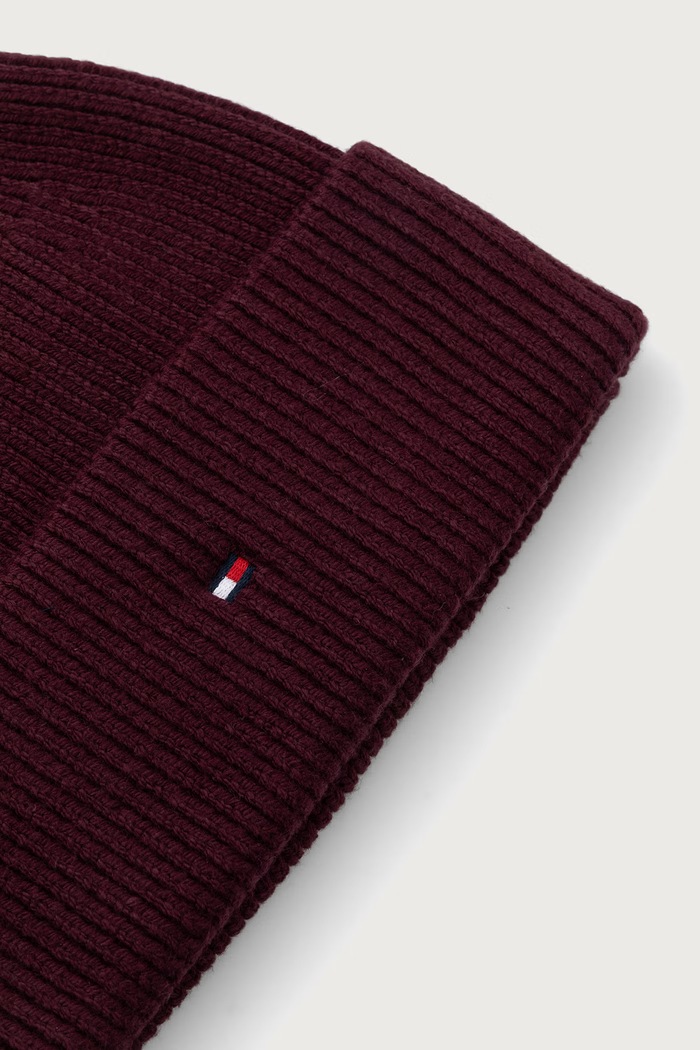 Dodaci Tommy Hilfiger Kapa za žene s dodatkom vune AW0AW19102 bordo