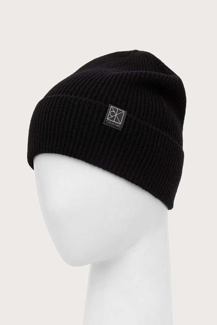 Doplnky Calvin Klein Čiapka dámska kašmírová LV04F8125G čierna