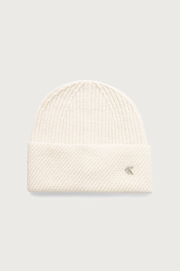 Calvin Klein Czapka damska z wełną beżowy LV04F8118G