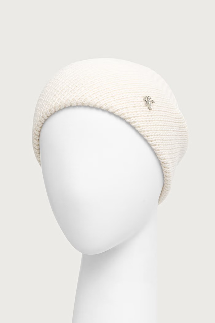 Akcesoria Calvin Klein Czapka damska z wełną LV04F8118G beżowy