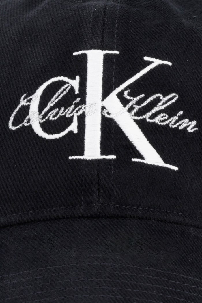 Calvin Klein czapka z daszkiem damska bawełniana LV04F5115G czarny AW26