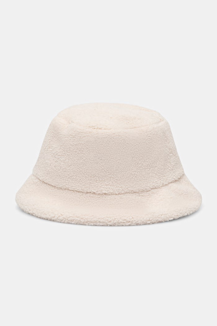 Calvin Klein kapelusz bucket damski beżowy LV04F5097G