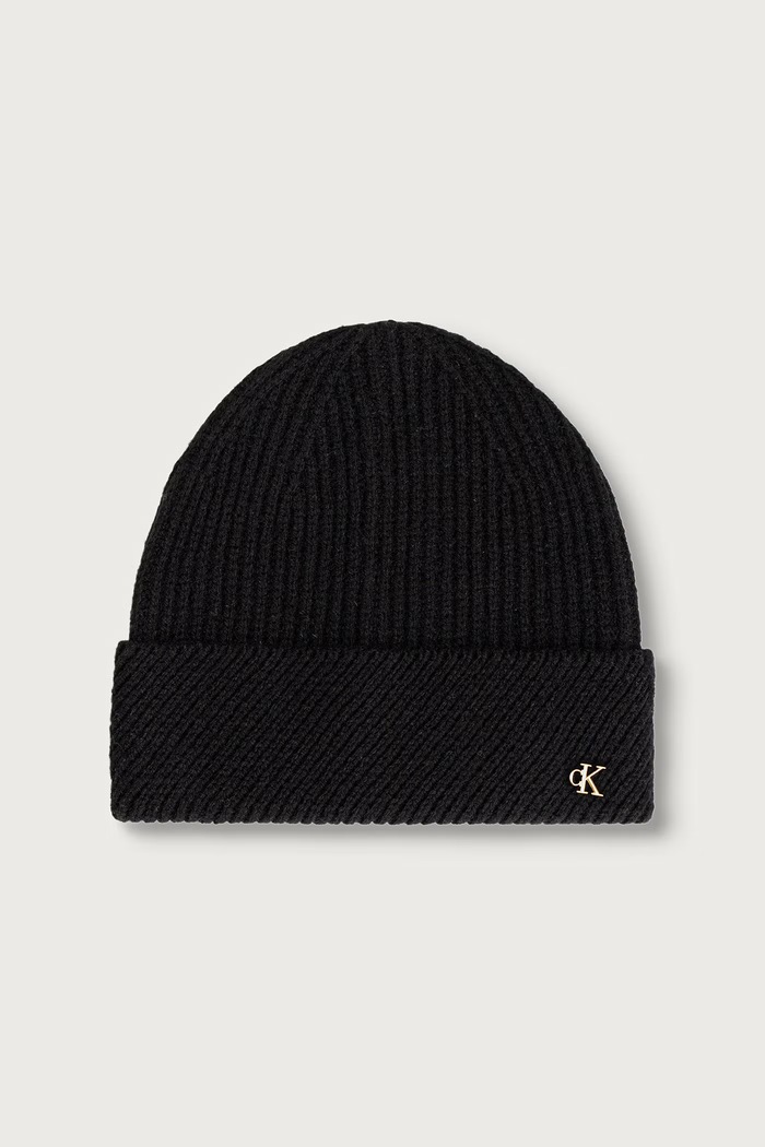 Calvin Klein Σκουφάκι και κασκόλ γυναικείο με μαλλί LV04F0002G μαύρο AW26