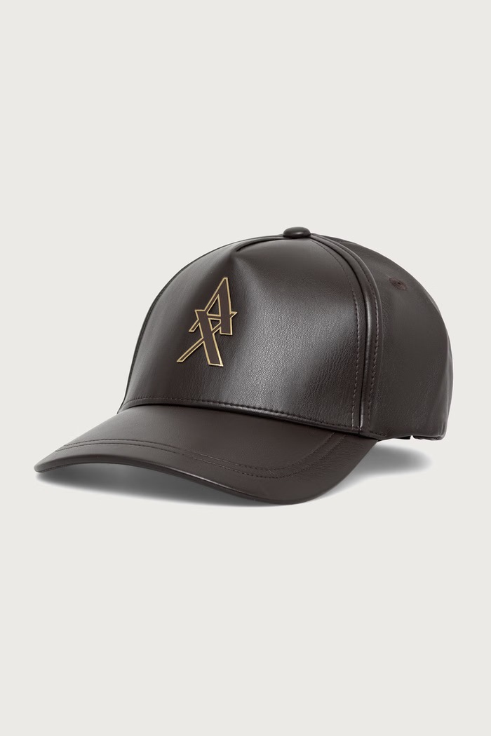 Armani Exchange kapa sa šiltom za žene od imitacije kože smeđa XW003046.AF27219