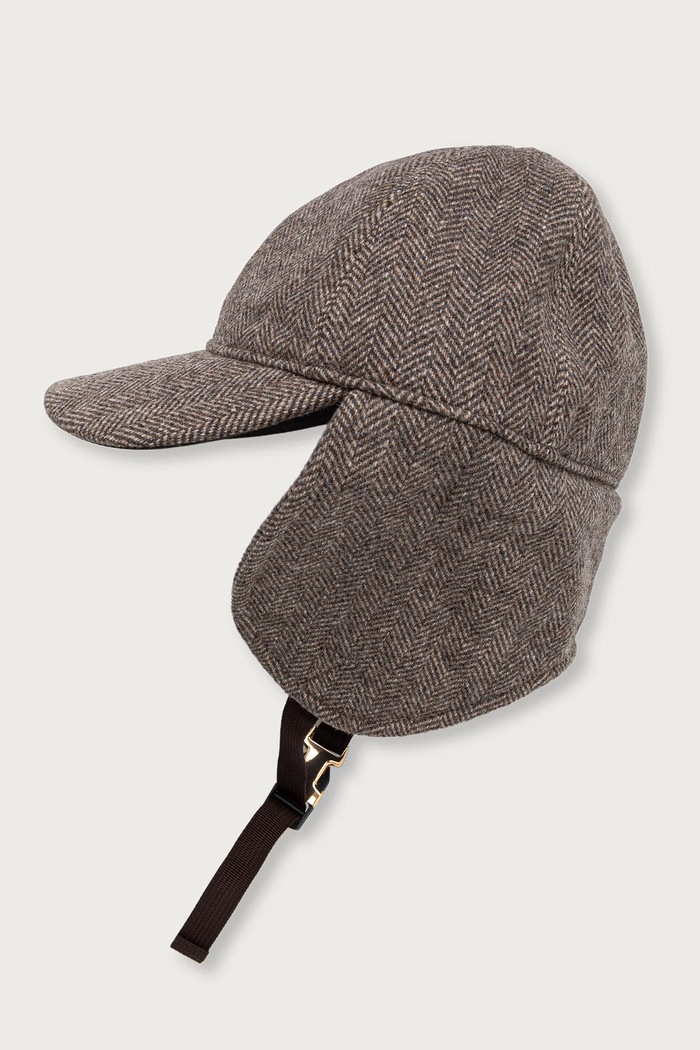 Аксесоари Armani Exchange шапка с козирка дамска от вълнена материя XW003044.AF26075 кафяв